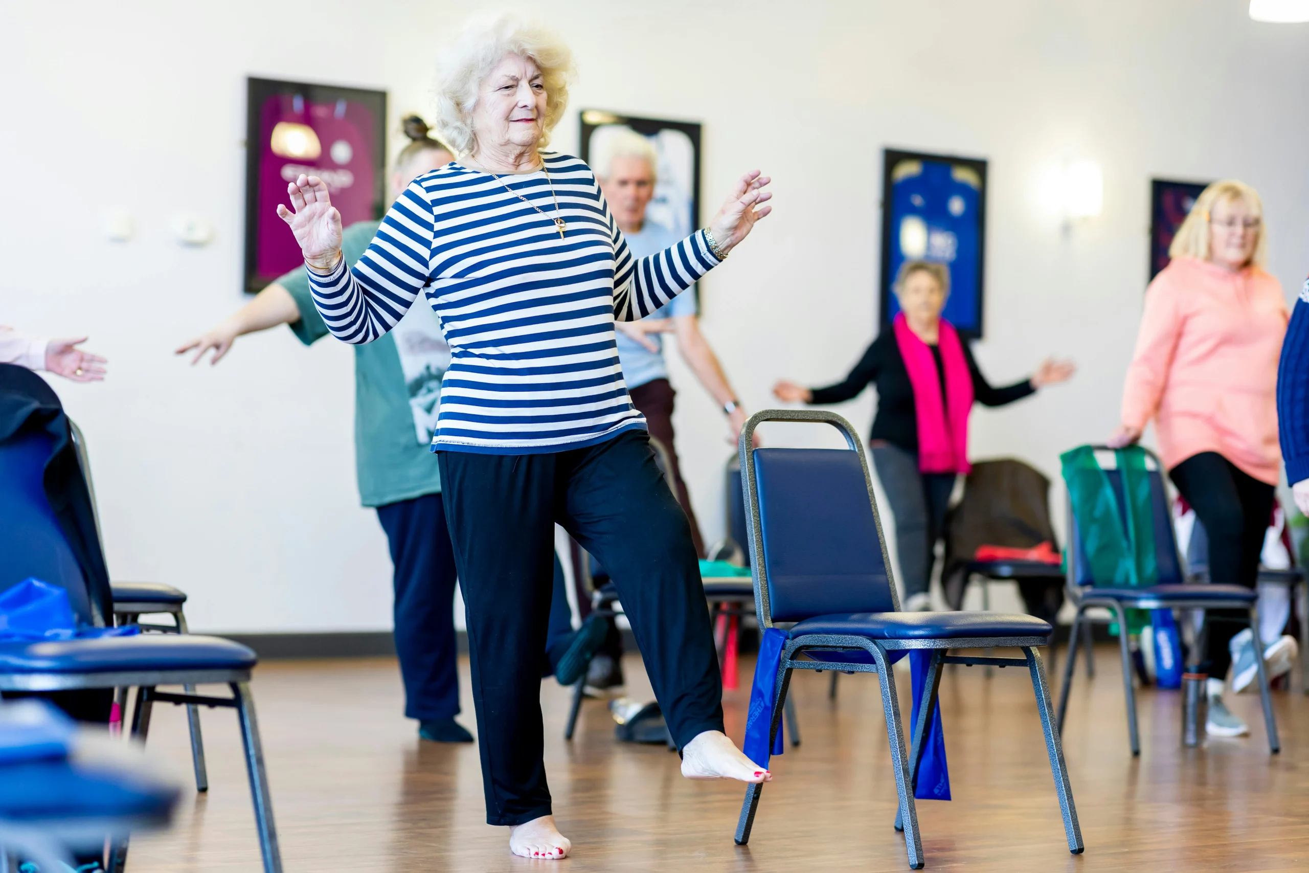 seniors exercising